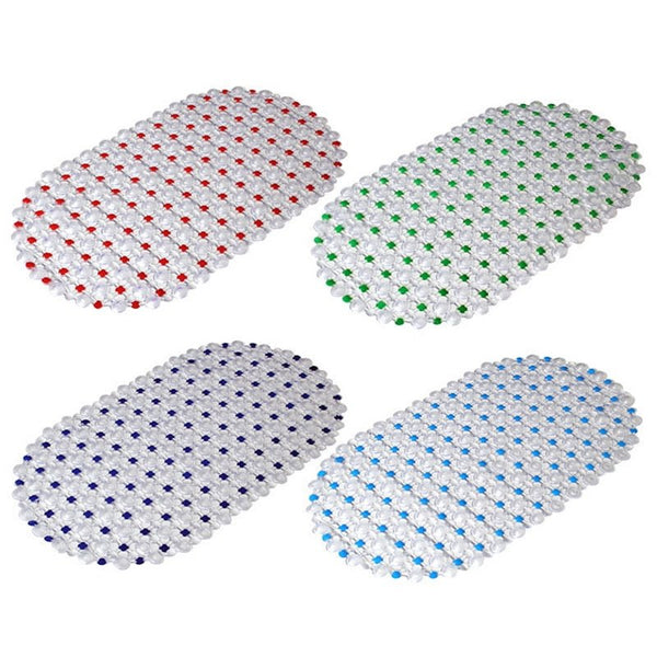 1PCs Plastic Suction Cup Bathroom Shower Mat Non-slip Bathroom Mat Baby Safety Shower Bath Mat Colorful Point Bead Massage Pad - Vimost Shop