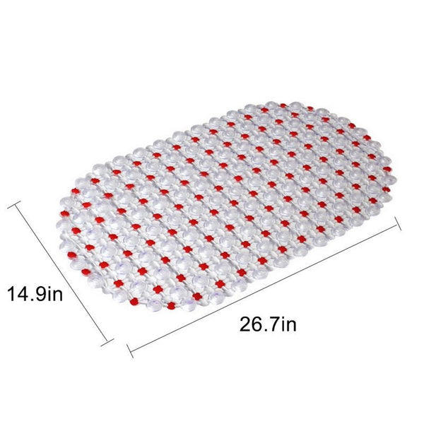 1PCs Plastic Suction Cup Bathroom Shower Mat Non-slip Bathroom Mat Baby Safety Shower Bath Mat Colorful Point Bead Massage Pad - Vimost Shop