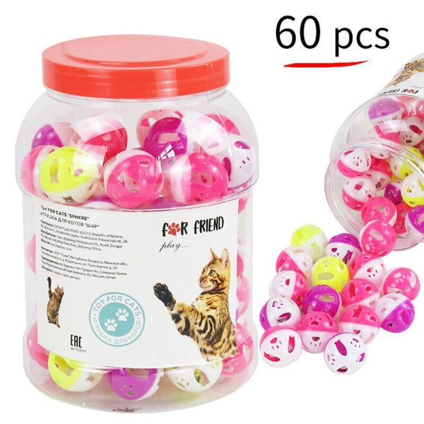 1Set Fun Rainbow Ball Cat Toy Colorful Ball Interactive Pet Kitten Scratch Natural Foam Ball Training Pet Supplies Product - Vimost Shop