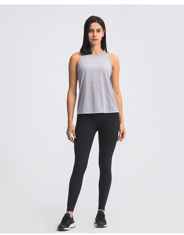 2 in 1 Loose U-back Workout Gym Tank Tops with Built in Bras Women Sweat Proof Lightweight Fitness Yoga Training Vest - Vimost Shop