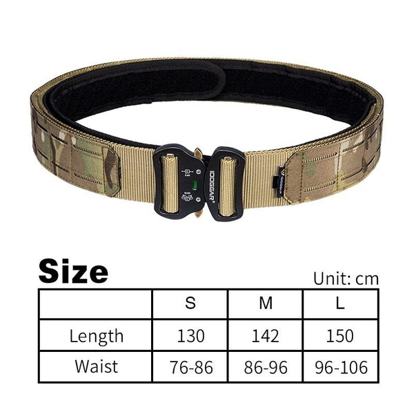 2 Inch Tactical Belt Quick Release Metal Buckle Laser MOLLE Mens Belts Camo 3415 - Vimost Shop