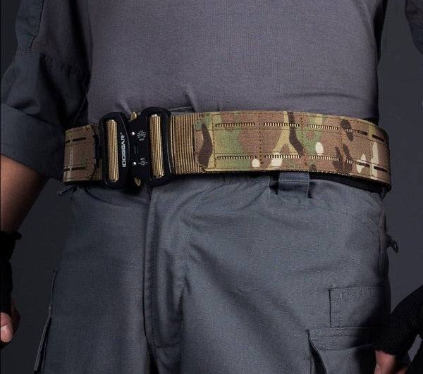 2 Inch Tactical Belt Quick Release Metal Buckle Laser MOLLE Mens Belts Camo 3415 - Vimost Shop