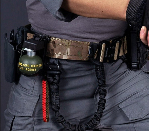 2 Inch Tactical Belt Quick Release Metal Buckle Laser MOLLE Mens Belts Camo 3415 - Vimost Shop