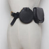2 pcs/set Women Solid Fanny Pack Ladies New Fashion Waist Belt Bag Mini Disco Waist Bag Leather Small Shoulder Bags - Vimost Shop