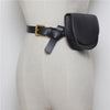 2 pcs/set Women Solid Fanny Pack Ladies New Fashion Waist Belt Bag Mini Disco Waist Bag Leather Small Shoulder Bags - Vimost Shop