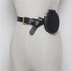 2 pcs/set Women Solid Fanny Pack Ladies New Fashion Waist Belt Bag Mini Disco Waist Bag Leather Small Shoulder Bags - Vimost Shop
