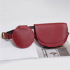 2 pcs/set Women Solid Fanny Pack Ladies New Fashion Waist Belt Bag Mini Disco Waist Bag Leather Small Shoulder Bags - Vimost Shop