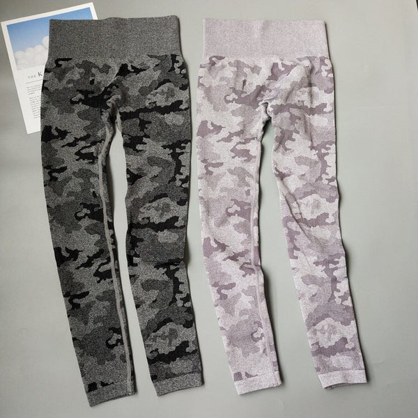 2 piece camo workout set women seamless yoga set - Vimost Shop
