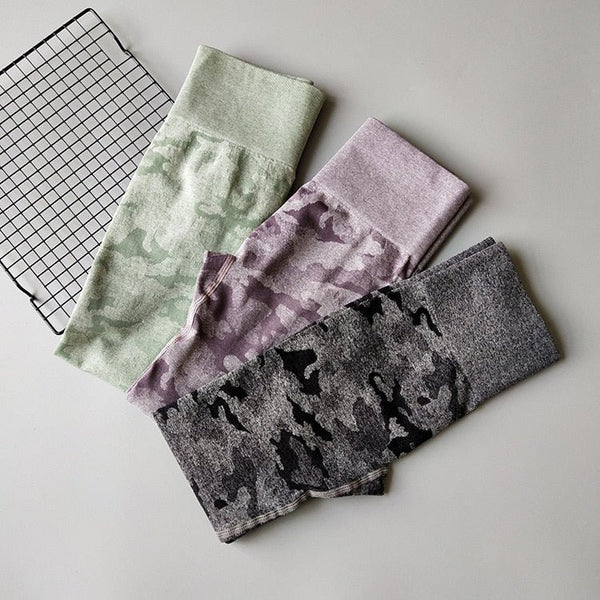 2 piece camo workout set women seamless yoga set - Vimost Shop