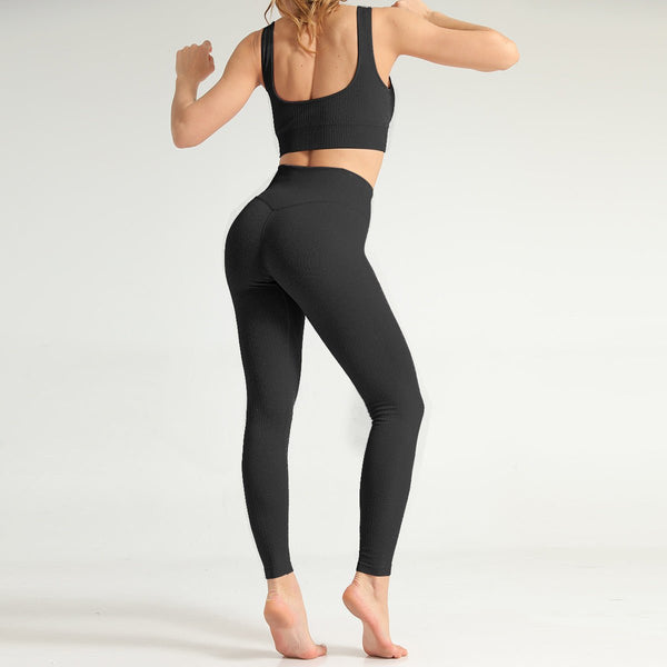 2 Piece Yoga Set Sports Bra and Leggings Jogging Women Gym Set Clothes Seamless Workout Sports Tights Women Fitness Sports Suit - Vimost Shop