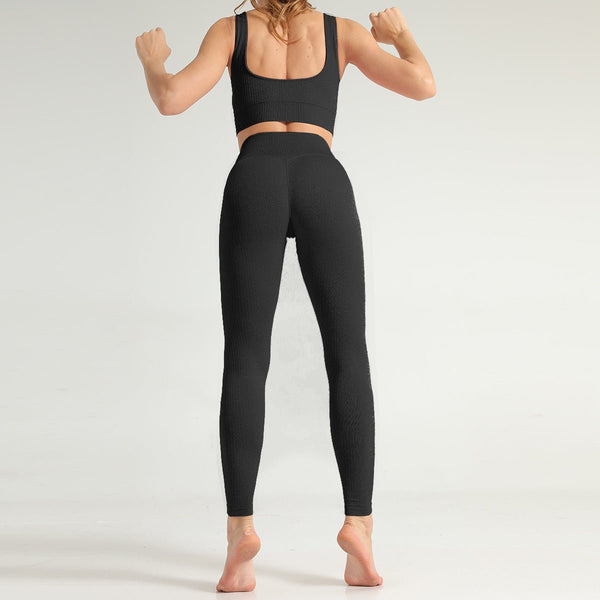 2 Piece Yoga Set Sports Bra and Leggings Jogging Women Gym Set Clothes Seamless Workout Sports Tights Women Fitness Sports Suit - Vimost Shop