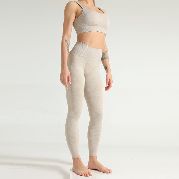 2 Piece Yoga Set Sports Bra and Leggings Jogging Women Gym Set Clothes Seamless Workout Sports Tights Women Fitness Sports Suit - Vimost Shop