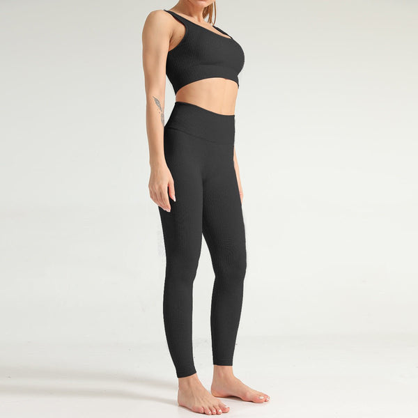 2 Piece Yoga Set Sports Bra and Leggings Jogging Women Gym Set Clothes Seamless Workout Sports Tights Women Fitness Sports Suit - Vimost Shop