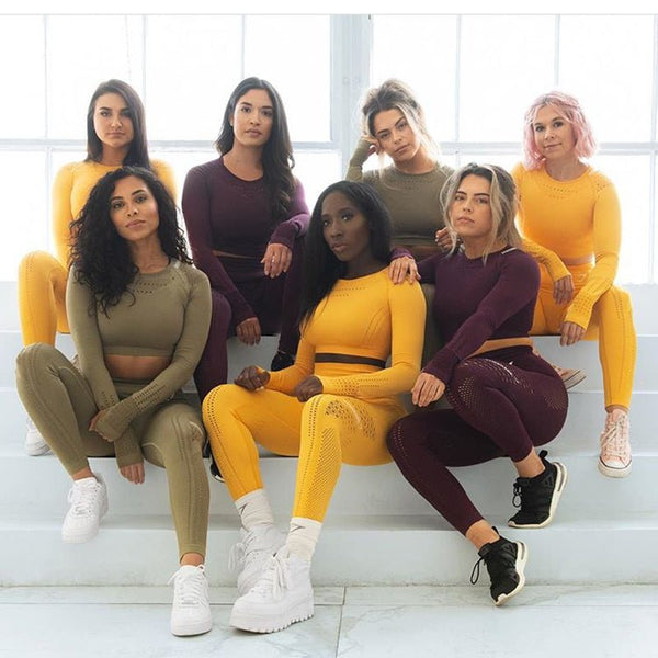 2 pieces gym set workout clothes for women flawless knit VIP - Vimost Shop