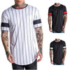 Men's 3D Short sleeve T Shirt Extended Round Sweep T-Shirt Curved Hem Long line Tops Hip Hop Urban Streetwear | Vimost Shop.