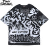 Hip Hop T Shirt Oversize Streetwear Men Graffiti Tshirt Short Sleeve Cotton Summer Harajuku T-Shirt Loose HipHop Green New | Vimost Shop.