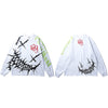 Men Graffiti T Shirt Hip Hop Oversize Streetwear Long Sleeve Harajuku Tshirt Spring HipHop Loose T-shirt Cotton Tops Tees | Vimost Shop.