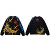 Men Graffiti T Shirt Hip Hop Oversize Streetwear Long Sleeve Harajuku Tshirt Spring HipHop Loose T-shirt Cotton Tops Tees | Vimost Shop.
