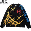 Men Graffiti T Shirt Hip Hop Oversize Streetwear Long Sleeve Harajuku Tshirt Spring HipHop Loose T-shirt Cotton Tops Tees | Vimost Shop.