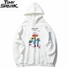 Men Hip Hop Streetwear Rainbow Mushroom Hoodie Sweatshirt Fleece Winter Harajuku Hoodie Pullover Cotton Hooded Sweatshirt | Vimost Shop.