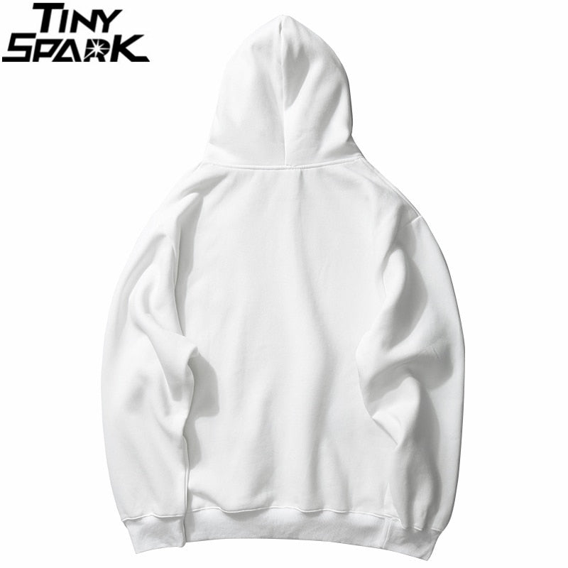 Men Hip Hop Streetwear Rainbow Mushroom Hoodie Sweatshirt Fleece Winter Harajuku Hoodie Pullover Cotton Hooded Sweatshirt | Vimost Shop.