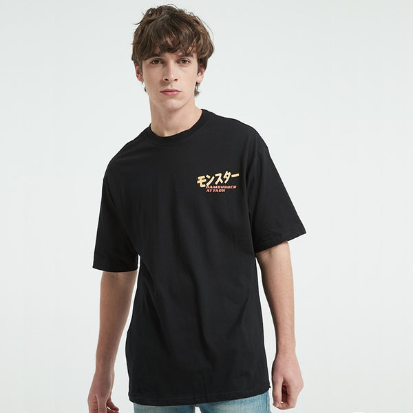 Men Hip Hop T Shirt Hamburger Monster Attack Japanese Harajuku Funny T-Shirt Streetwear Summer Tshirt Cotton Tops Tees New | Vimost Shop.