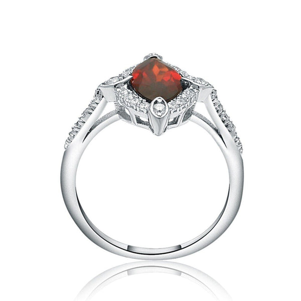 2.11Ct Marquise Natural Red Garnet Gemstone Ring 925 Sterling Silver Fine Jewelry For Women Drop Shipping - Vimost Shop