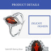 2.11Ct Marquise Natural Red Garnet Gemstone Ring 925 Sterling Silver Fine Jewelry For Women Drop Shipping - Vimost Shop