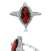 2.11Ct Marquise Natural Red Garnet Gemstone Ring 925 Sterling Silver Fine Jewelry For Women Drop Shipping - Vimost Shop