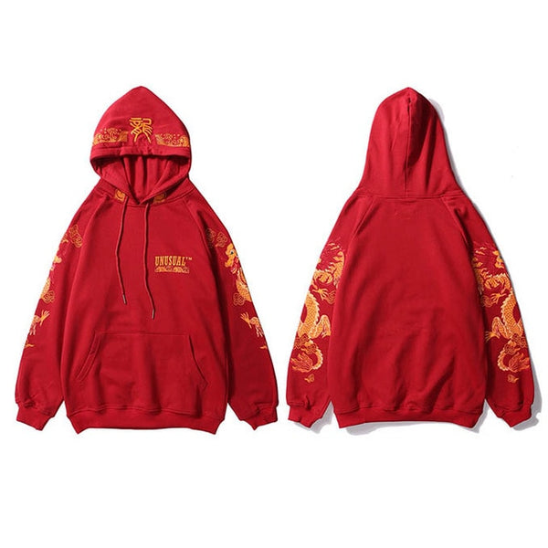 Ancient Chinese Dragon Print Fashion Hoodie Streetwear Mens Hip Hop Hoodie Sweatshirt Casual Black Pullover Cotton Autumn | Vimost Shop.