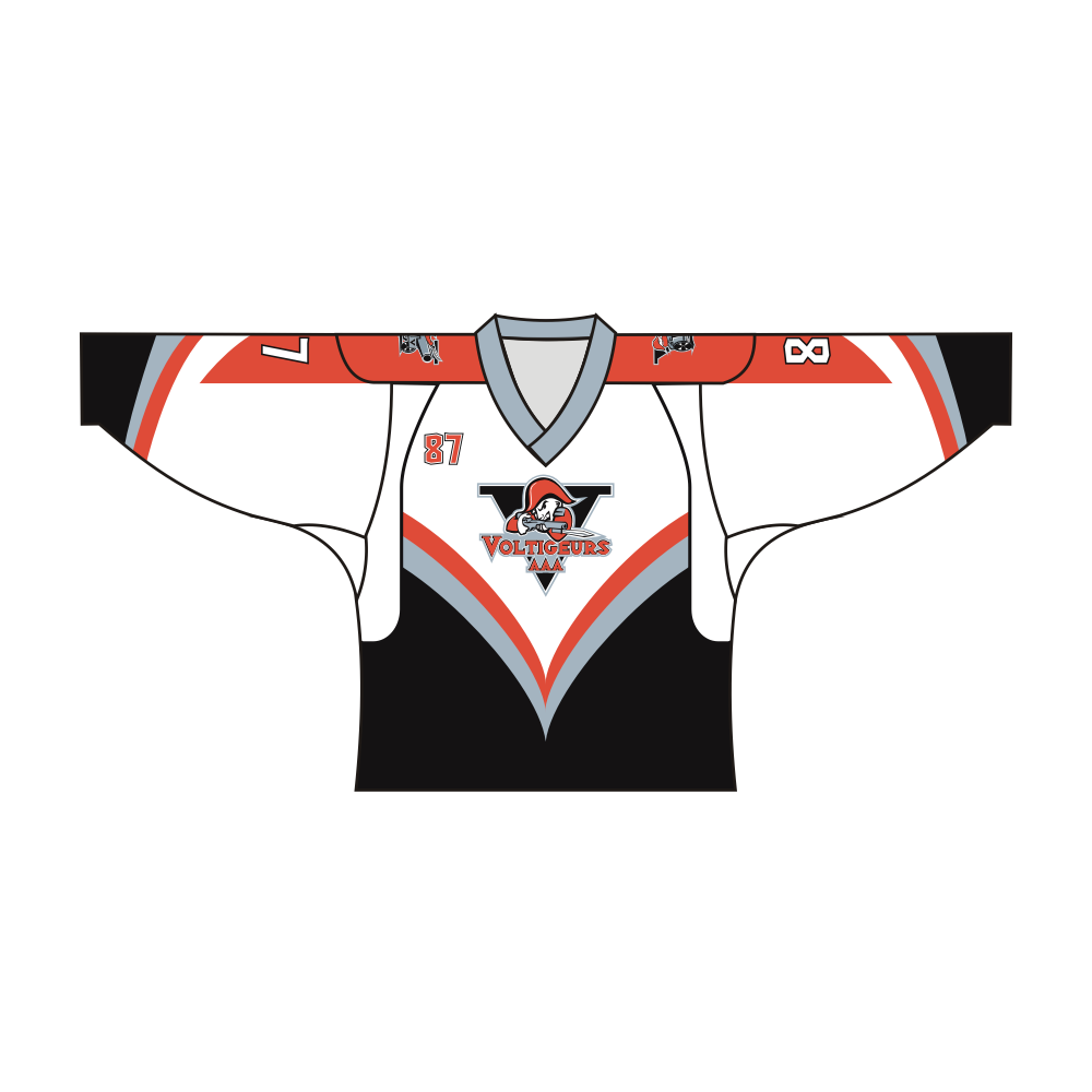 Sublimated VOLTIGEURS AAA Team Design Hockey Shirts | Vimost Shop.