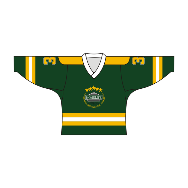 Sublimated HomeLife Design Hockey Jersey Green | Vimost Shop.