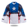 Sublimated Captain America Ice hockey Shirts | Vimost Shop.
