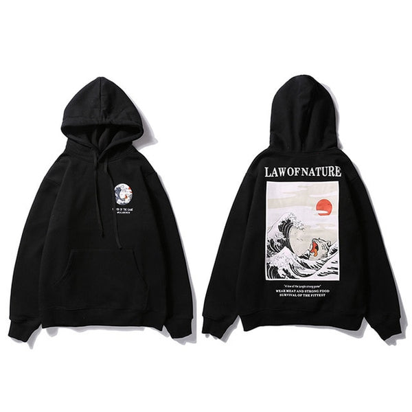 Embroidery Funny Cat Hoodies Sweatshirt Men Hip Hop Winter Fleece Pullover Black Retro Hoodie Streetwear Casual Cotton Fall | Vimost Shop.
