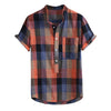 Fashion Men's shirt Streetwear Casual Short sleeve shirt Camisa Button Plaid Hawaii Print Beach Blouse Top Camisa masculina | Vimost Shop.