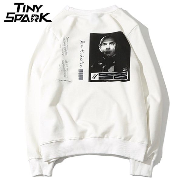 Funny Sweatshirt Streetwear Print Middle Finger Men Hip Hop Pullover Sweatshirts Hoodie  Autumn Sweatshirt No Hood Cotton | Vimost Shop.