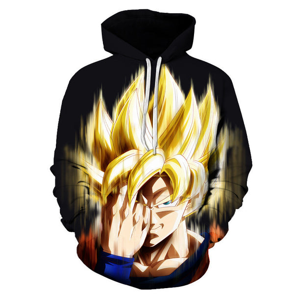 3D Digital Print Dragon Ball Goku Couple sweater Hoodie | Vimost Shop.