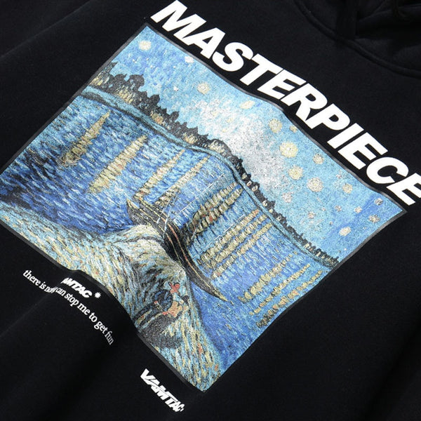 Hip Hop Hoodie Sweatshirt Mens Retro Painting Harajuku Hoodie Streetwear HipHop Pullover Fleece Winter Autumn Hoodie Black | Vimost Shop.