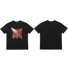 Hip Hop T Shirt Men Dark Streetwear Tshirt Oversize HipHop Harajuku Summer Short Sleeve T-Shirt Cotton Loose Tops Tees New