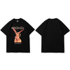 Hip Hop T Shirt Men Streetwear Harajuku Washed Tshirt Reddemption Angel Summer Short Sleeve T-Shirt Cotton Fashion Tops Tee | Vimost Shop.