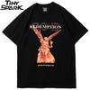Hip Hop T Shirt Men Streetwear Harajuku Washed Tshirt Reddemption Angel Summer Short Sleeve T-Shirt Cotton Fashion Tops Tee | Vimost Shop.