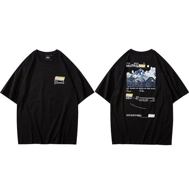 Hip Hop T Shirt Men Streetwear Iceberg Printed Tee Shirt Short Sleeve Cotton Casual T-Shirt Fashion Black Harajuku Tshirt | Vimost Shop.