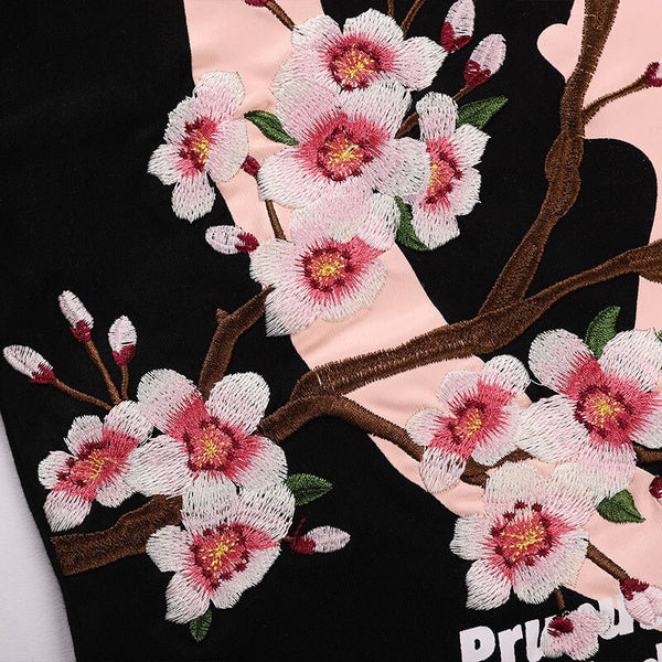 Loose Hip Hop T Shirt Men Streetwear Japanese Sakura Tshirt Short Sleeve Cotton Harajuku T-Shirt Oversize Japan Style Tees | Vimost Shop.