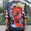 Men  T Shirt Streetwear Fire Dragon T-Shirt Hip Hop Harajuku Tshirt  Summer Beach Tops Tees Short Sleeve Thin Blue Hispter | Vimost Shop.