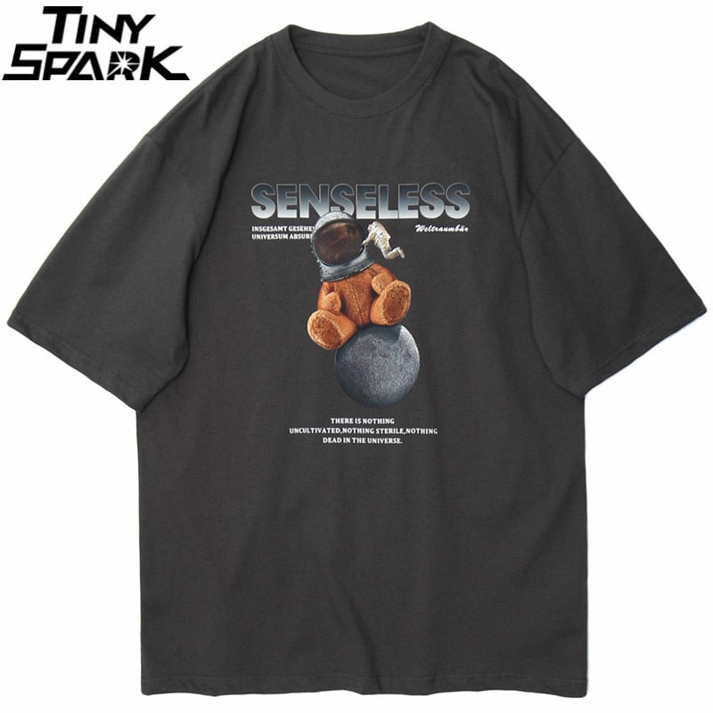 Men Hip Hop T Shirt Streetwear Spaceman Print T-Shirt Harajuku Tshirts Summer Short Sleeve Fashion Casual Tops Tees Cotton | Vimost Shop.