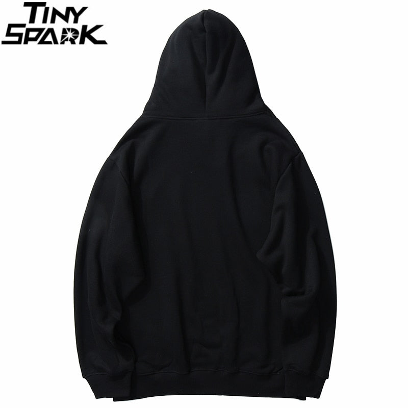 Men Streetwear Hip Hop Hoodie Sweatshirt Spaceman Print Autumn Winter Harajuku Hoodie Pullover Cotton Hooded Sweatshirt | Vimost Shop.