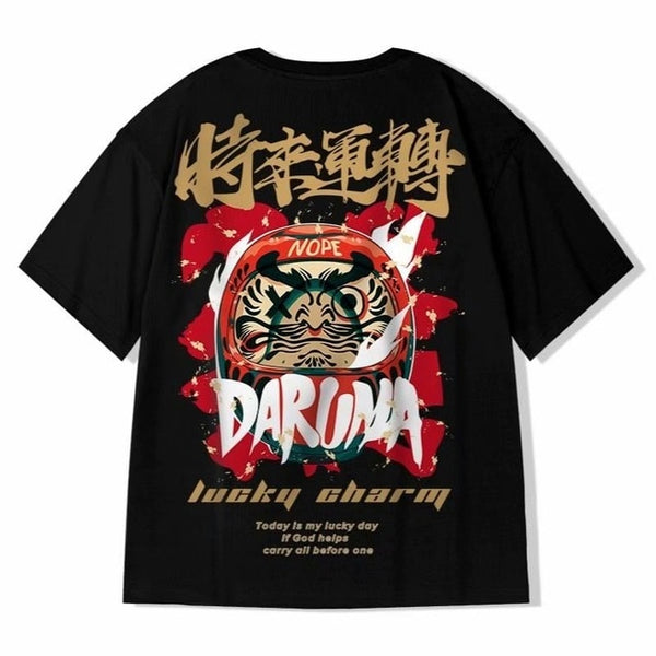 Men's T-Shirts  Chinese Style Lucky Printed Short Sleeve Tshirts Summer Hip Hop Casual Cotton Tops Tees Streetwear | Vimost Shop.