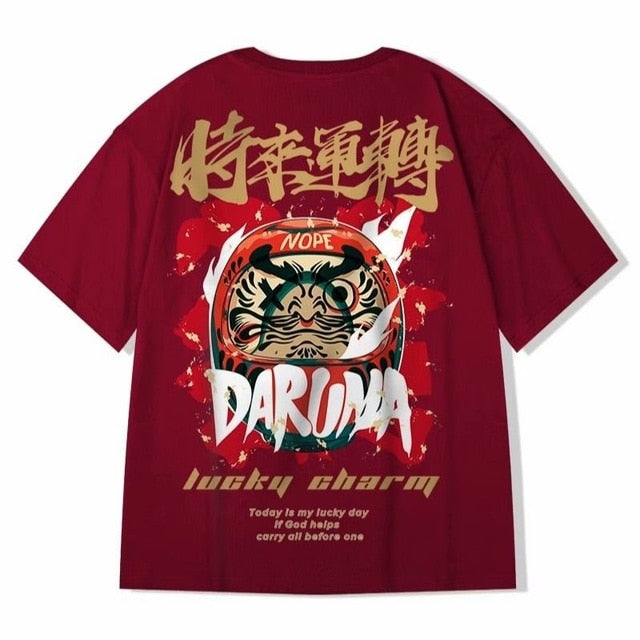 Men's T-Shirts  Chinese Style Lucky Printed Short Sleeve Tshirts Summer Hip Hop Casual Cotton Tops Tees Streetwear | Vimost Shop.
