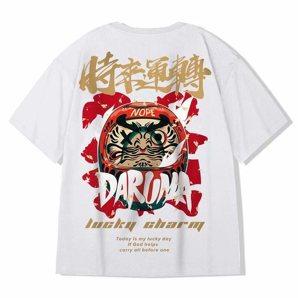 Men's T-Shirts  Chinese Style Lucky Printed Short Sleeve Tshirts Summer Hip Hop Casual Cotton Tops Tees Streetwear | Vimost Shop.