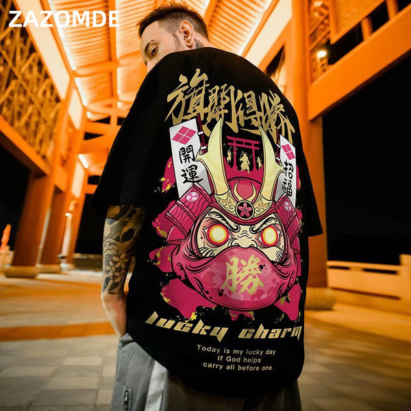 Men's T-Shirts  Chinese Style Lucky Printed Short Sleeve Tshirts Summer Hip Hop Casual Cotton Tops Tees Streetwear | Vimost Shop.